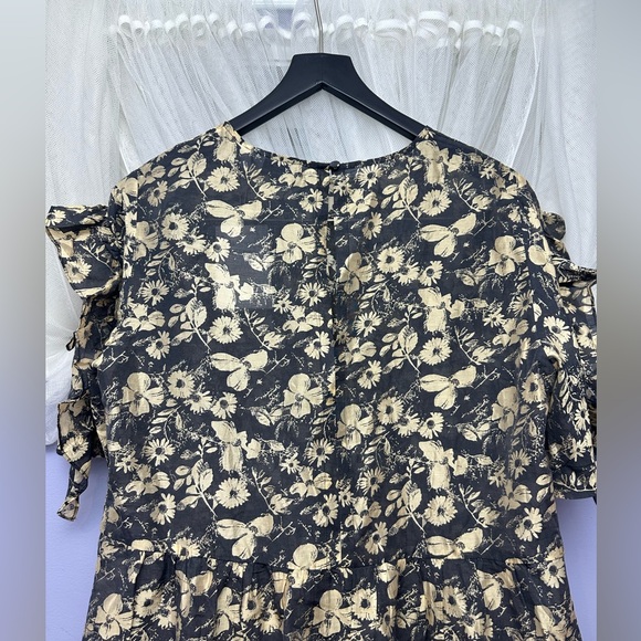 &Other Stories FRILL SLEEVE MIDI DRESS - Picture 6 of 9